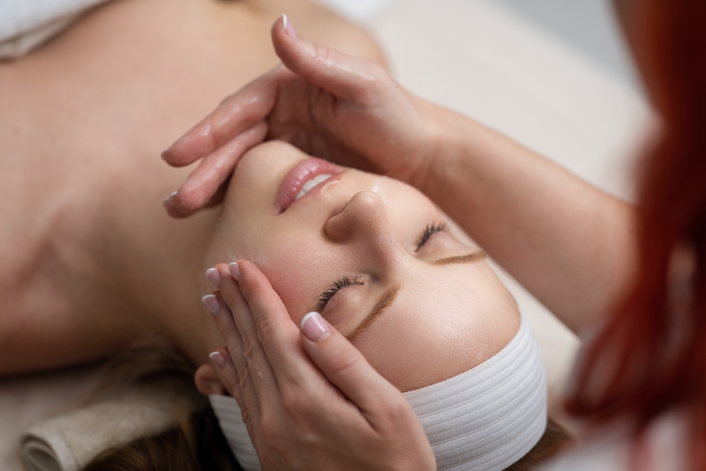 Woman receiving treatment at the best medical spa in Georgetown, KY